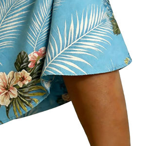 Falda Maxi Tropical Hawaiana para Mujer, Cintura Alta, Estampado Floral, Falda de Playa, Vacaciones de Verano, Estilo Casual y Fluido - Product Image 3