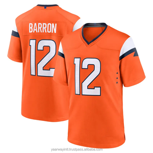 Camiseta de Fútbol Americano de los Denver Broncos con Bordado 3D Transpirable al por Mayor, Color Azul Marino # 10 Bo Nix # 15 Nik Bonitto # 14 Courtland Sutton - Product Image 2