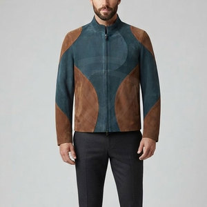Premium <b>Suede</b> <b>Leather</b> <b>Jacket</b> For Men With Classic Zip Front Design Soft Luxury Finish Casual Fashion And Everyday Wear - Product Image 3