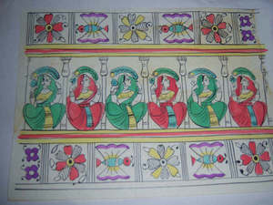 Papel Madhubani Premium Impreso a Mano para Manualidades, Envoltura de Regalos, Papelería, Scrapbooking, Impresión y Proyectos DIY - Product Image 4