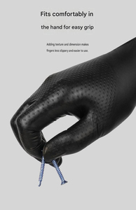 Gants en nitrile industriels de qualité supérieure, haute adhérence, vente en gros, jetables, en vrac, stock disponible, exportation - Product Image 6
