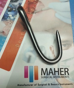 Juego de Instrumentos Veterinarios de Acero Inoxidable con Gancho Ocular Afilado, También Disponible con Punta Ciega, Uso Manual, Garantía de 3 Años, Reutilizable, para Hospital - Product Image 2