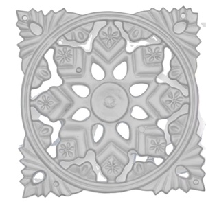 Pieza de hierro fundido de alta resistencia para puerta de jardín, aplicación doméstica, superficie gris pulida, acabado liso, accesorio residencial. - Product Image 1