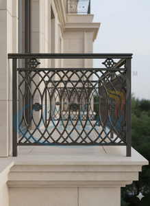 Rampe de balcon et d'escalier en câble, moderne, sans cadre, en fonte robuste, résistante à l'eau, avec système de continuité Black Diamond - Product Image 2