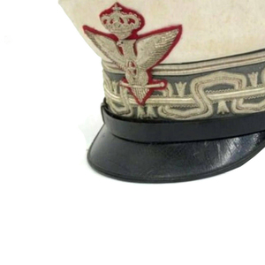 Gorra de Visera Bordada con Bullion Blanco y Emblema de Águila Dorada, Sombrero Formal para Hombre, 56-58CM, Hecho a Mano para Uso Profesional - Product Image 6