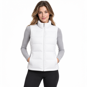 Women's Lightweight Puffer Vest Sleeveless Quilted Winter Jacket Warm Outdoor Casual <b>Waistcoat</b> Wholesale OEM ODM - Product Image 1
