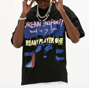 T-shirt personnalisé 100 % coton pour homme, poids lourd 240 g, coupe oversize décontractée, épaules tombantes, impression DTF, manches courtes unies - Product Image 4