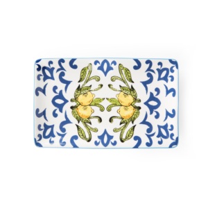 Excelsa Serving Tray Amalfi Ceramic 20x12.5 Cm Multicolor Decorative Dishware - Product Image 1