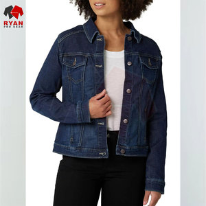 Ryan Pro Gear <b>Customized</b> <b>Denim</b> <b>Jacket</b> For Women Breathable and Comfortable Fabric with <b>Customized</b> Logo OEM Design - Product Image 3