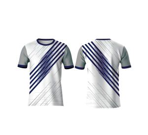 Camiseta de Sublimación Frontal con Diseño Personalizado, Suave y Transpirable, de Poliéster, Manga Corta, Rayas Diagonales, para Hombre y Mujer, Ropa Casual Urbana - Product Image 4