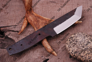 Couteau de camping à lame fixe en acier au carbone de style Tanto à pointe tombante, fabrication sur mesure, vente en gros directe d'usine, support ODM/OBM professionnel - Product Image 2