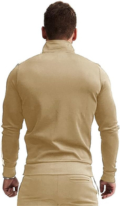 Ensemble de survêtements d'hiver confortables et décontractés en coton 100 % uni avec capuche - Product Image 5