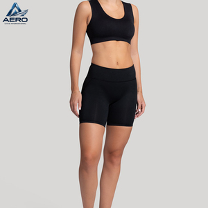 Conjunto de Yoga Elástico para Mujer: Shorts de Cintura Alta y Sujetador Deportivo de Soporte, Ropa Deportiva para Gimnasio, Fitness y Entrenamiento Diario - Product Image 1