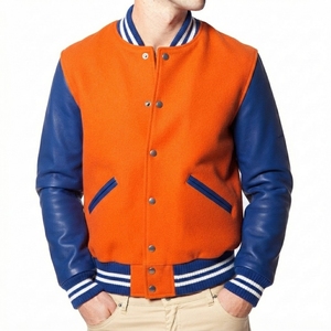 เสื้อแจ็คเก็ต Letterman Varsity แบบสั่งทำพิเศษของ Greek Wear Sorority พร้อมแขนเสื้อแบบตัดกัน สำหรับชุดลำลองในวิทยาลัย - Product Image 6