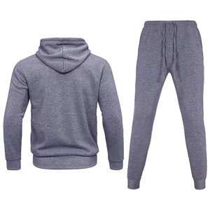 Wholesale Bulk Men's <b>Running</b> Wear Custom Blank Fleece Jogger Sweat Suits Sets <b>Hoodie</b> Sweatshirt Two Pieces Set Tracksuit - Product Image 4