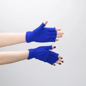Guantes de punto sin dedos, guantes de trabajo elásticos y cálidos para invierno, para mujeres y hombres, accesorios de ciclismo, servicio OEM - Product Image 5