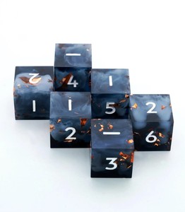 Dados de Resina Hechos a Mano, Dados Poliédricos Coloridos para Juegos de Mesa, Juegos de Rol, Entusiastas de los Aficionados a los Juegos de Mesa - Product Image 2
