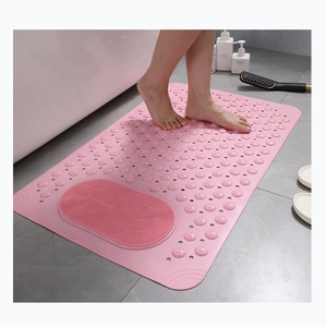 แผ่นรองอาบน้ำ PVC เป็นมิตรกับสิ่งแวดล้อม ล้างทำความสะอาดได้ ไม่มีกลิ่น พร้อมจุกดูด - Product Image 3