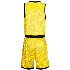 Uniforme de basket-ball personnalisé fabriqué au Pakistan, 100% polyester, pour hommes, de haute qualité, respirant, ensemble de maillots de basket-ball pour l'entraînement - Product Image 5