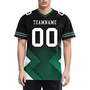 Maillot de football américain personnalisé en mesh, uniforme d'équipe respirant, t-shirt de sport à séchage rapide, vêtements de performance athlétique OEM - Product Image 2