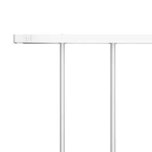 Panneau de clôture en acier thermolaqué blanc de 1,65 m x 1 m pour grillage de jardin - Product Image 3
