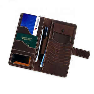 Hot PU Leather Multifunction <b>Wallet</b> for Men - Travel Document, Credit Card, <b>Passport</b> Holder with Custom Logo Option - Product Image 5