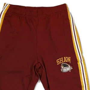 ชุดแจ็คเก็ตและกางเกงวอร์มผู้ชาย Shaw สีแดงเลือดหมู แต่งสีทอง ปักโลโก้ สไตล์สปอร์ต สำหรับใส่ในฤดูใบไม้ร่วง - Product Image 3