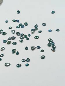 Diamante Azul Natural Suelto en Forma de Pera, Gema Facetada Calibrada, Piedra de Joyería al por Mayor - Product Image 2