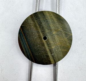 Œil de tigre vert naturel 31,5 mm, 1,5 mm d'épaisseur, coupe plate, qualité excellente, pierre lâche pour la fabrication de bijoux, cadran de montre, livraison gratuite - Product Image 1