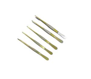 Altomme Instruments, 2 Juegos de Pinzas de Cocina de Acero Inoxidable Hechas a Mano, 5 Piezas, para Hornear, Decorar y Emplatar Alimentos - Product Image 2