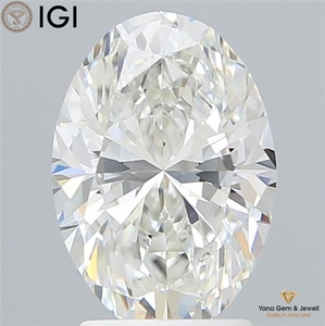 Diamant de laboratoire CVD ovale de 2,50 carats certifié IGI, couleur F, clarté VVS1, pour pendentif exquis - Product Image 1