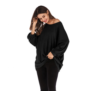 T-shirt long pour femme, tendance, coupe oversize, épaules tombantes, style décontracté, hip-hop, anti-chic - Product Image 5