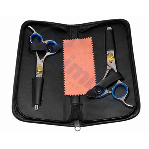 Ensemble de ciseaux de coiffure professionnels en acier japonais, ultra-affûtés, pour barbier, ciseaux à effiler, ensemble de ciseaux de salon, emballage personnalisé - Product Image 3