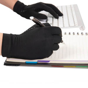 Guantes de Ciclismo Transpirables Antideslizantes de Primera Calidad para Deportes al Aire Libre, Guantes con Pantalla Táctil, Longitud hasta la Muñeca, Negros, de Poliéster - Product Image 6