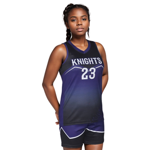 Uniformes de Baloncesto Personalizados para Mujer, Sublimación Completa, Transpirables, Camisetas de Baloncesto Femeninas de Secado Rápido, Todas las Tallas - Product Image 3