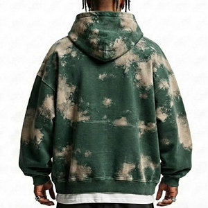 Custom Embroidered Rhinestone Men <b>Sun</b> Fade Hoodie In Low MOQ High Quality Vintage <b>Sun</b> Faded DTG Printing Men Hoodies - Product Image 2