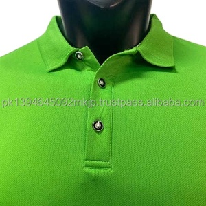 เสื้อโปโลผ้าฝ้าย5% สแปนเด็กซ์สำหรับนักกอล์ฟเสื้อโปโลสีทึบปักโลโก้ได้ตามต้องการดีไซน์ใหม่ - Product Image 3