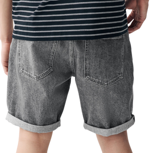 Shorts en denim délavé pour homme, taille mi-haute, coupe classique, cinq poches, décontracté d'été, vente en gros, échantillon gratuit - Product Image 2
