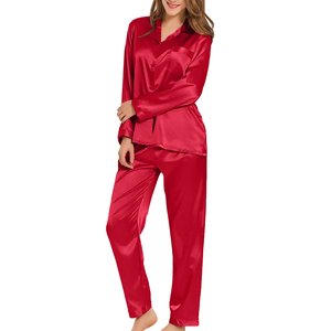 Venta al por mayor de ropa de dormir para mujer de alta calidad, personalizada, de color sólido, diseño elegante, traje de noche para damas. - Product Image 1