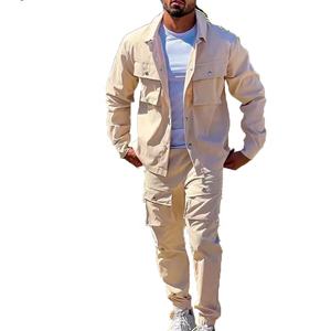 Econex-Survêtement d'hiver décontracté à capuche de haute qualité pour hommes, veste deux pièces, pantalon de jogging, combinaison d'entraînement personnalisée, 2025 - Product Image 6