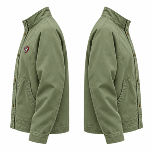 Chaqueta de Algodón Lavado Unisex Personalizada OEM, Cuello Alto, Estilo Casual, Fabricante de Marca Privada Directo de Fábrica Blimpex INT - Product Image 4