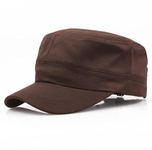 Unisex Khaki Cotton <b>Flat</b> <b>Cap</b> Breathable Casual Hat For Adults Spring <b>Summer</b> 56-58CM - Product Image 3
