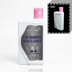 Shampooing et cire pour voiture à base de silicone parfum citron, marque privée, brillance longue durée, protection durable, 400 ml, nettoyage auto OEM - Product Image 1