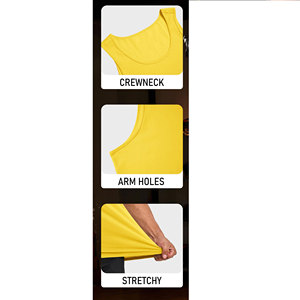 Camiseta sin mangas para hombre de alta calidad, ropa deportiva para gimnasio, uso en interiores y exteriores, logotipo personalizado con impresión, fácil de usar. - Product Image 5