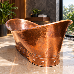 Daystar Trade Large Freestanding Oval Copper Antique Luxury <b>Bathing</b> <b>Tub</b> Handcrafted <b>Portable</b> Customized <b>for</b> Hotels Home Resorts - Product Image 2