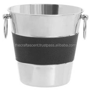 Seau à glace en aluminium personnalisé en gros, capacité 10L, écologique, forme cylindrique, pour camping, bar, restaurant, seau à bouteilles de vin - Product Image 5