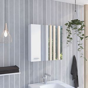 Armadietto da Bagno a 4 Ripiani con Specchio, Arredo per il Tuo Spazio Bagno - Product Image 1
