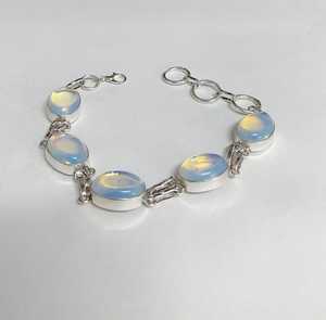 Bracelet unisexe tendance en lapis-lazuli naturel de qualité supérieure avec chaîne en alliage, taille unique, le plus vendu en gros - Product Image 4