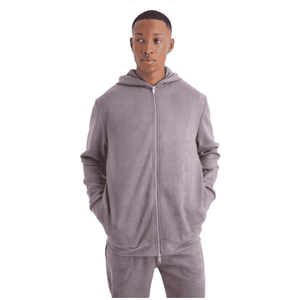 100% Cotton Fleece <b>Zip</b> Up <b>Hoodie</b> Men's Winter Full <b>Zip</b> Side <b>Pocket</b> Custom Printing Streetwear Wholesale Low MOQ High Quality - Product Image 5