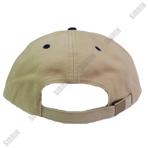 หมวกแก๊ป SIBRIN แบบสั่งทำได้ 6 แผง ทรง Snapback สีกากีกรมท่า ผ้าคอตตอนทวิลล์คุณภาพพรีเมียม หมวกเบสบอลปีกแบน หมวกกีฬา - Product Image 6